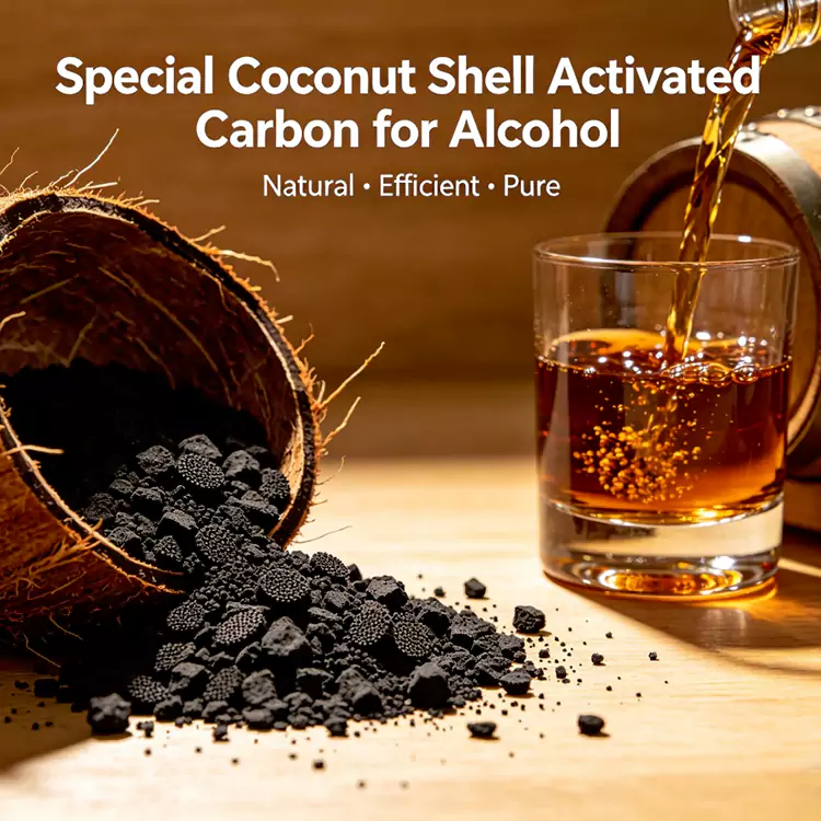 အရက်နှင့်အရက်သန့်စင်မှုအတွက် အုန်းခွံကာဗွန်