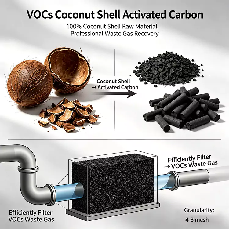 VOCs Recovery အုန်းခွံ ကာဗွန်